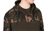 Sweatshirt Fox LW Khaki en Camo capuchon met ritssluiting