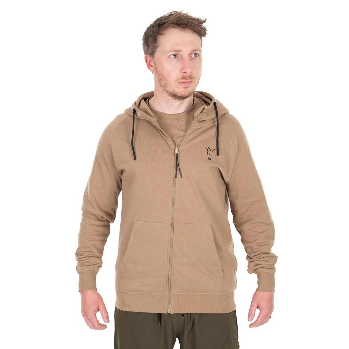 Sweatshirt Fox LW Tan Ltd Edition Zip-up hoody met capuchon
