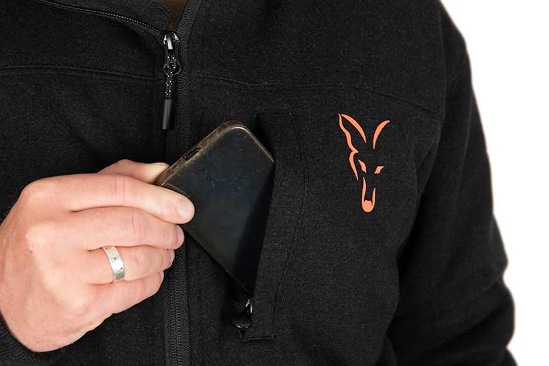 Sweatshirt Fox Sherpa Zwart/Oranje