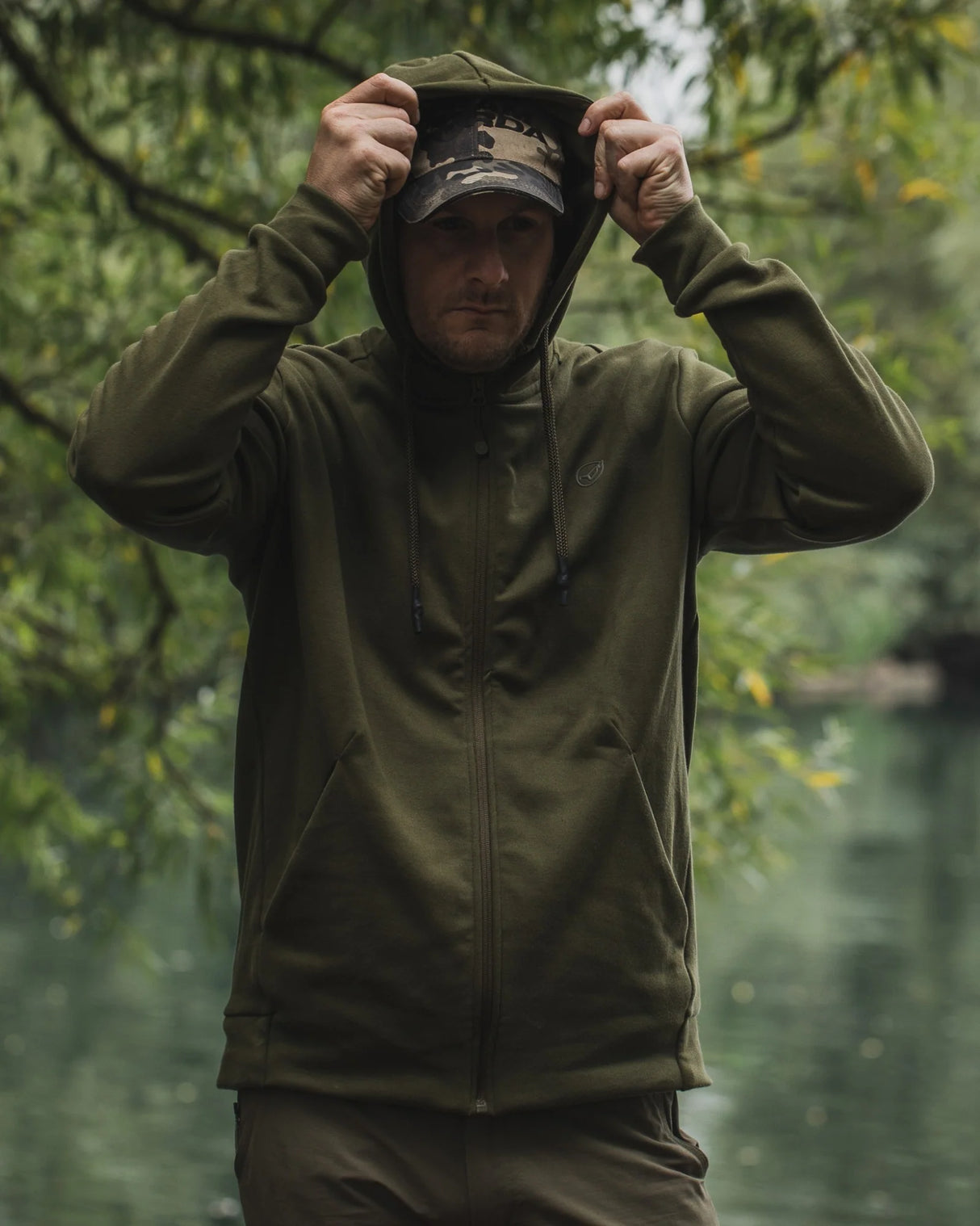 Sweatshirt Korda Kore Zip Pro Groen Hoody