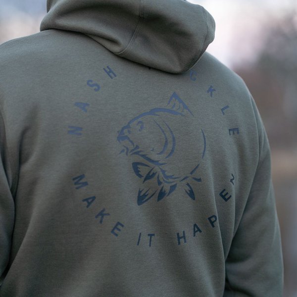 Sweatshirt Nash Make It Happen Carp Logo Groen