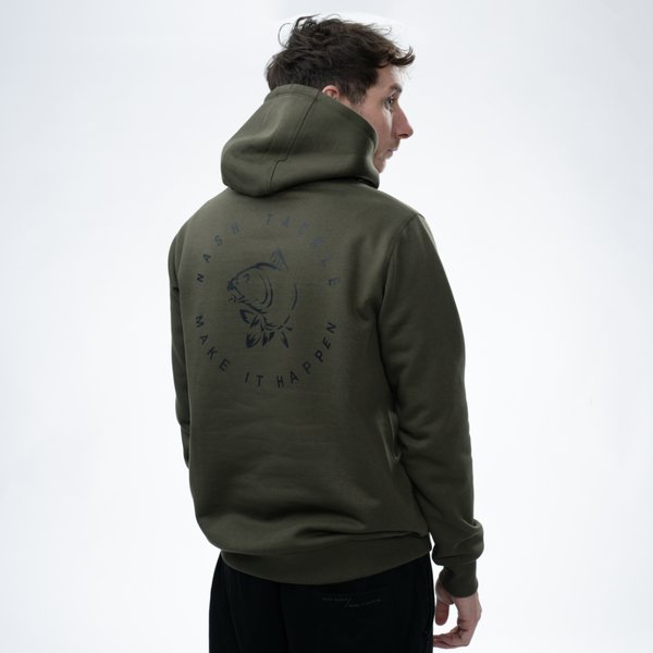 Sweatshirt Nash Make It Happen Carp Logo Groen
