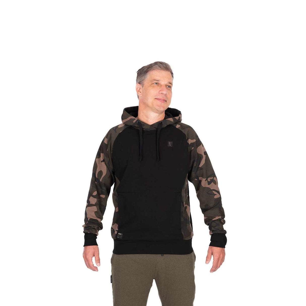 Sweatshirt Fox 310 Zwart Camo sweatshirt met capuchon