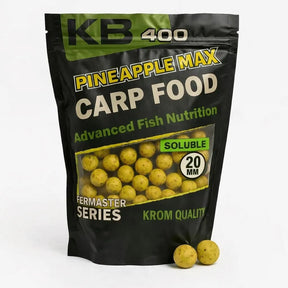 Boilies Solubles Krom Quality KR400 Pineapple Max 20 mm 800G - Tienda Carpfishing