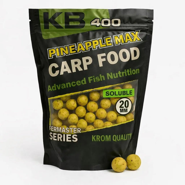 Boilies Solubles Krom Quality KR400 Pineapple Max 20 mm 800G - Tienda Carpfishing