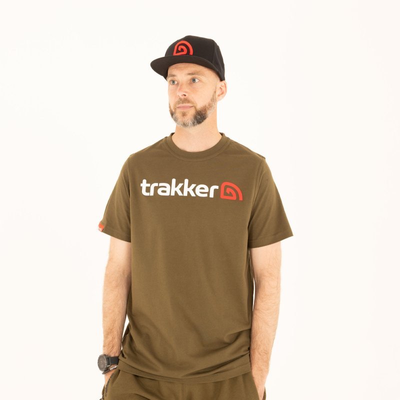 Camiseta Trakker CR Logo caqui - Tienda Carpfishing