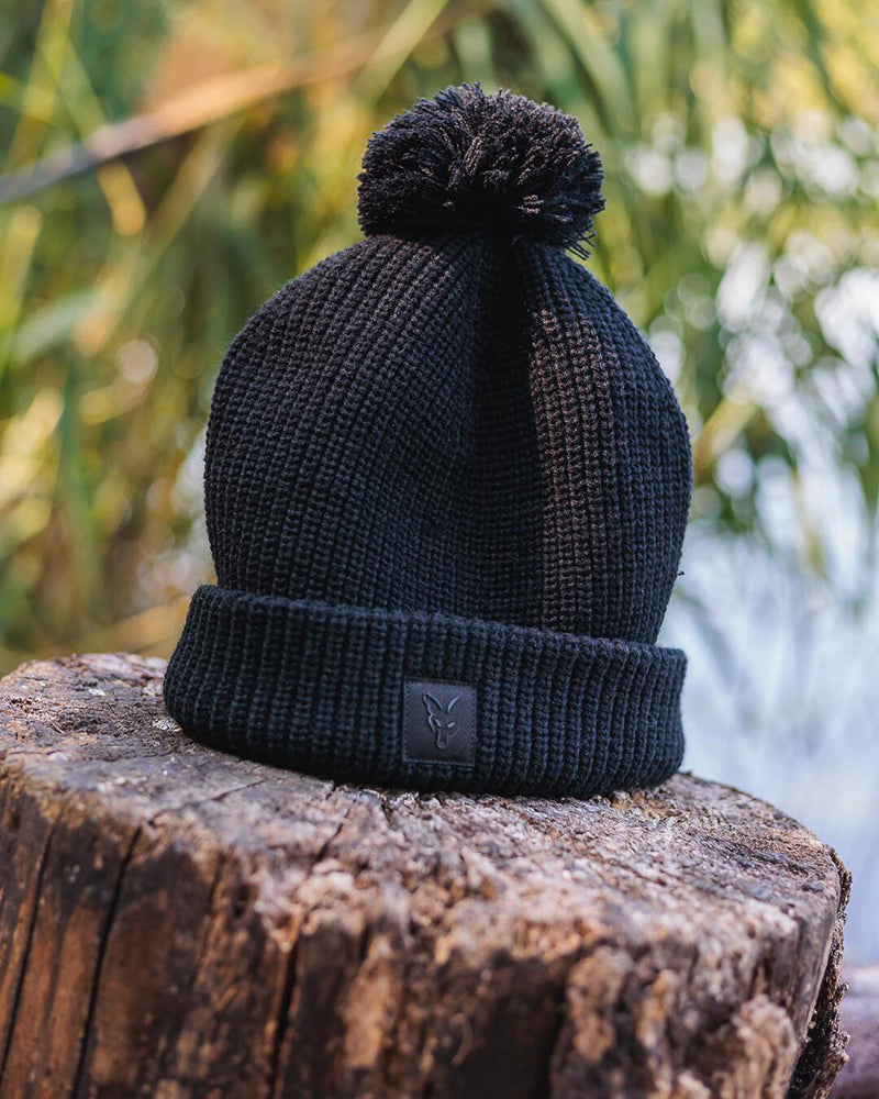 Gorra Fox Gorro Fox Black HD con pompón.