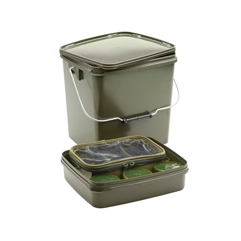 Contenedor Trakker 13 Ltr Olive Square Container - Tienda Carpfishing