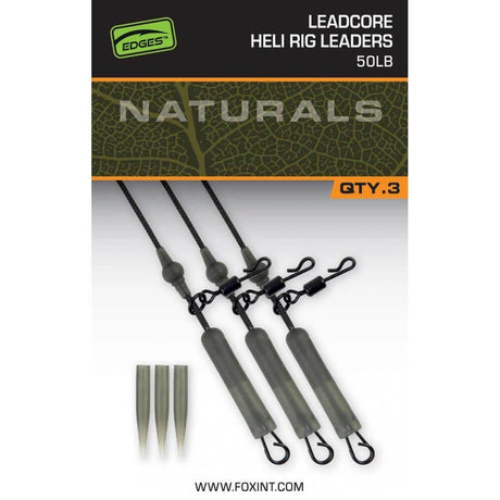 Leadcore Heli Rig Leaders Fox 50 lb - Tienda Carpfishing