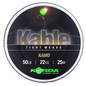 Leadcore Korda Kable Tight Weave Kamo 50 lb / 25 m - Tienda Carpfishing