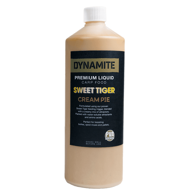 Líquido Dynamite Baits CF Sweet Tiger Cream Pie 1000 ml - Tienda Carpfishing