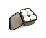 Macuto de 6 botes de cebo Korum Eva - Tienda Carpfishing