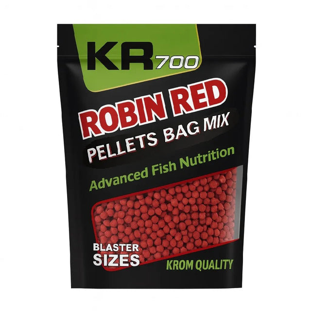 Mix Pellets Krom Quality KR700 Robin Red 4.5 - 6MM 800G - Tienda Carpfishing