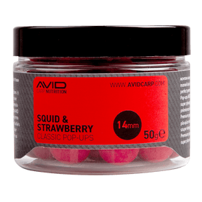 Pop ups Avid Carp Squid & Strawberry 14 mm - Tienda Carpfishing