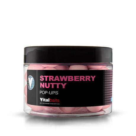 Pop ups Vitalbaits Strawberry Nutty 18 mm - Tienda Carpfishing
