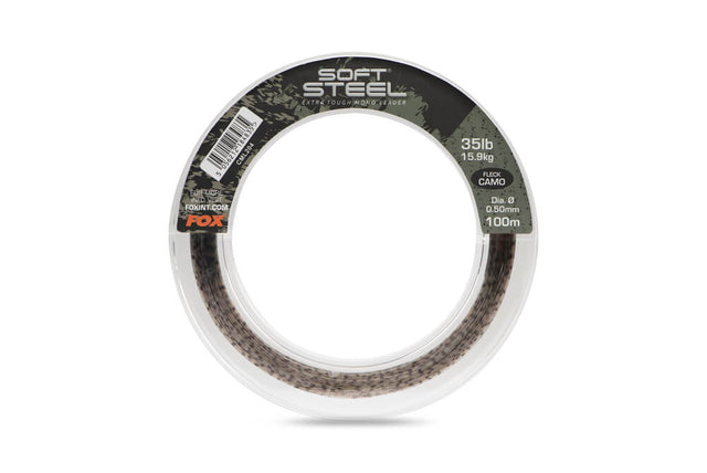 Puente de línea Fox Soft Steel Camo 80 - 100 m - Tienda Carpfishing