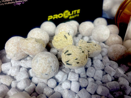 Session Pack Pro Elite Baits Gold Bloody Mulberry Special Edition White - Tienda Carpfishing