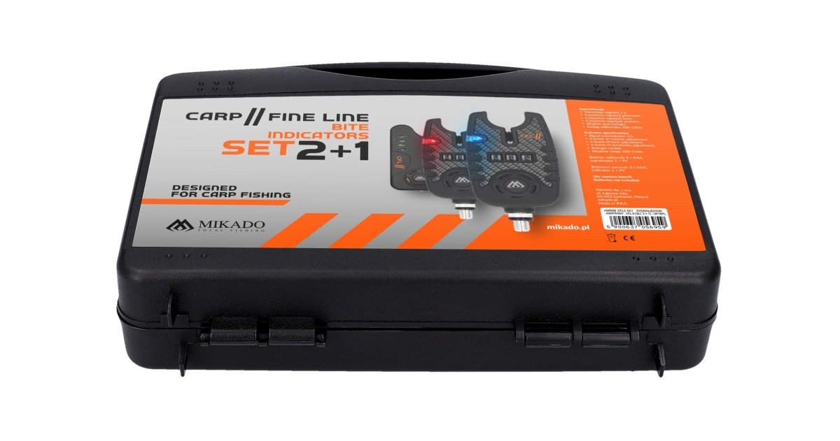 Set de alarmas 2+1 Mikado CFL II - Tienda Carpfishing