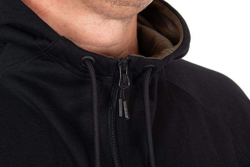 Sudadera Fox Collection Zipped Negra - Tienda Carpfishing