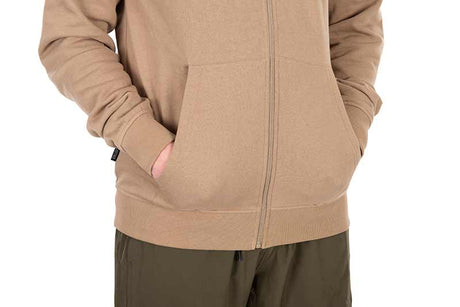 Sudadera Fox LW Tan Ltd Edition con capucha y cremallera - Tienda Carpfishing