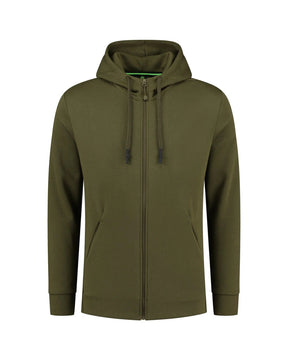 Sudadera Korda Kore Zip Pro Verde con capucha - Tienda Carpfishing