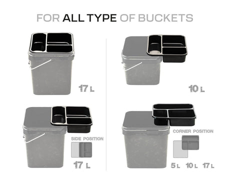 Tapadera organizadora para cubo Zfish 17 litros - Tienda Carpfishing