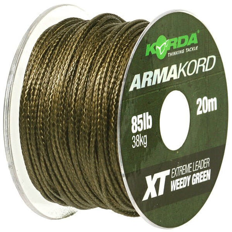 Trenzado Korda Arma Kord XT Verde 20 m - Tienda Carpfishing