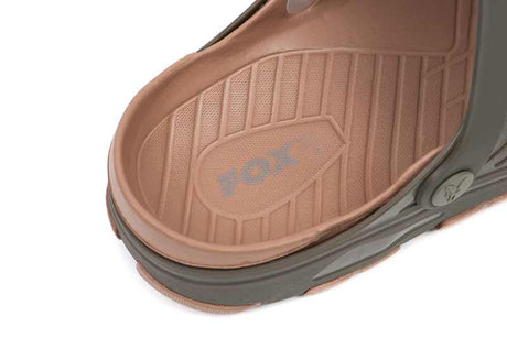 Zapatillas Fox Clogs Khaki - Tienda Carpfishing