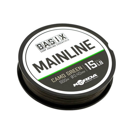 Hilo Korda Basix Main Line Camo Verde 15Ib 0,40mm