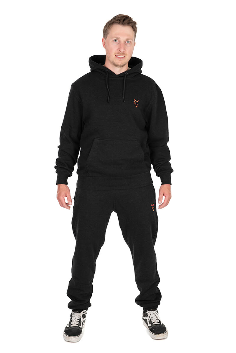 Sudadera Fox Collection Hoody Negra y Naranja 4