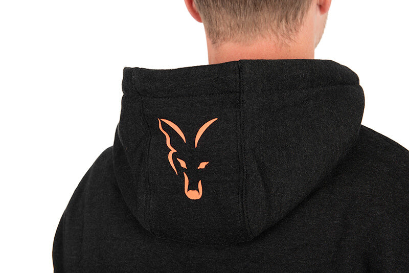 Sudadera Fox Collection Hoody Negra y Naranja 8