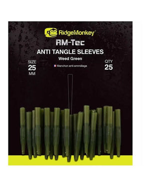 Anti tangle Ridge Monkey verde 25 mm - Tienda Carpfishing
