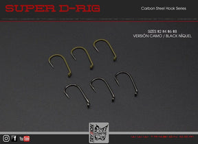 Anzuelos Trybion Super D - Rig Camo - Tienda Carpfishing
