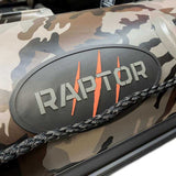 Barca Raptor 230 X - Wide Dark Camo con suelo de aluminio - Tienda Carpfishing