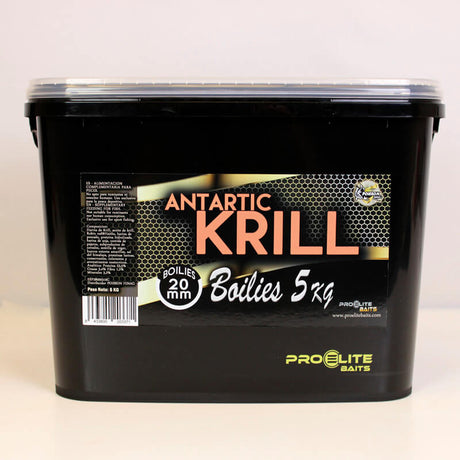 Cubo Pro Elite Baits Boilies Gold Antartic Krill 5 kg – 20 mm - Tienda Carpfishing