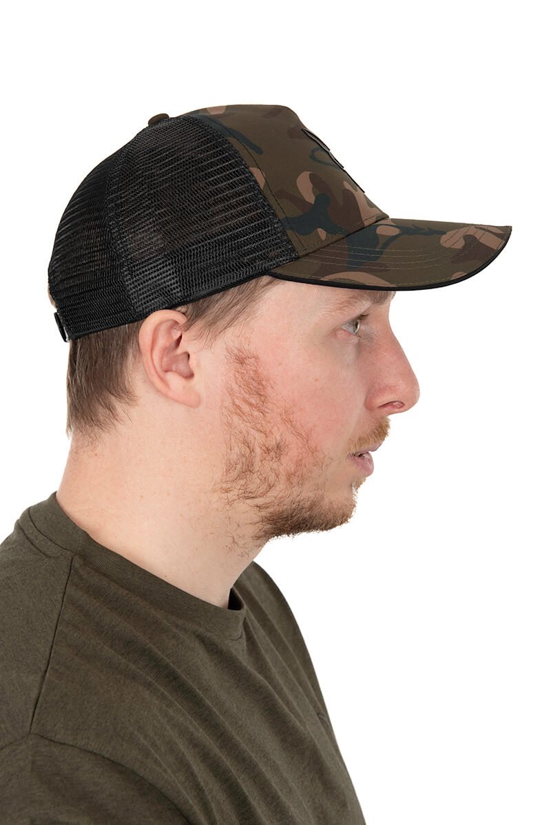 Gorra Fox Trucker Camo de red - Tienda Carpfishing