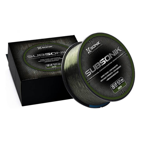 Hilo Sonik Subsonik Verde 1200 m - Tienda Carpfishing
