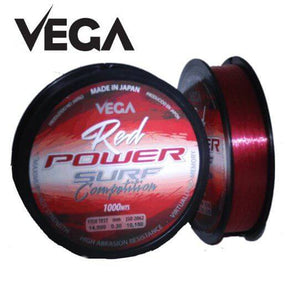 Hilo Vega Power Surf Rojo 1000 m - Tienda Carpfishing