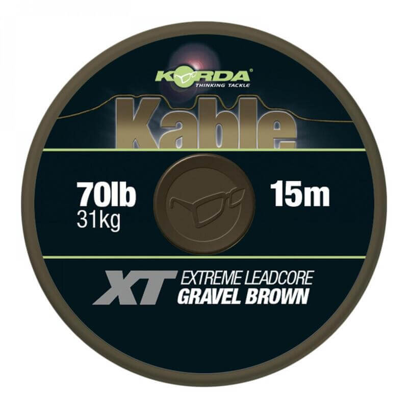 Leadcore Korda Kable Marrón 70 lb / 15 m - Tienda Carpfishing