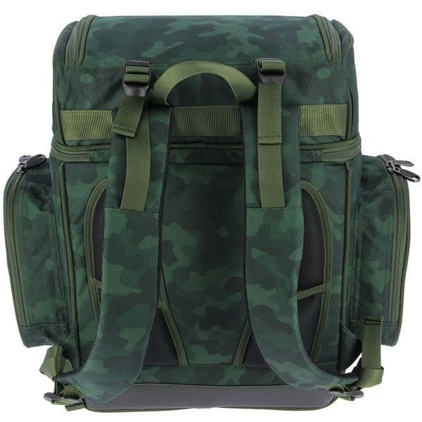 Mochila Multi - Pocket NGT Camo Verde - Tienda Carpfishing