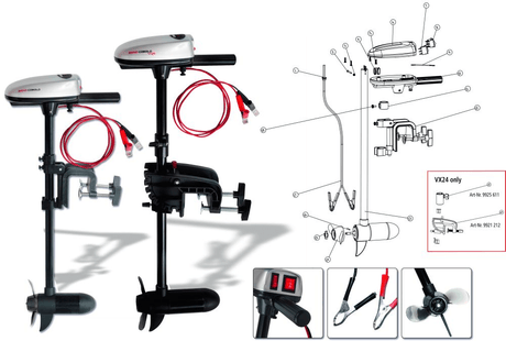 Motor eléctrico Rhino VX18 Cobold - Tienda Carpfishing