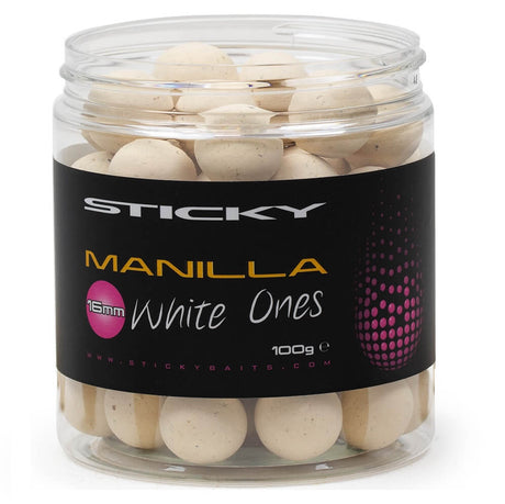 Pop Ups Sticky Manilla Blanco 14 mm - Tienda Carpfishing