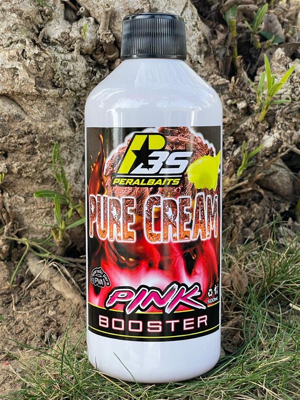 Remojo Booster Pink Peralbaits Pure Cream 500 ml - Tienda Carpfishing