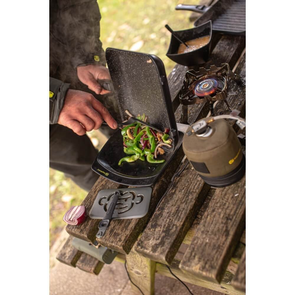 Sartén Ridge Monkey Pan - Griddle Connect Granite XXL - Tienda Carpfishing