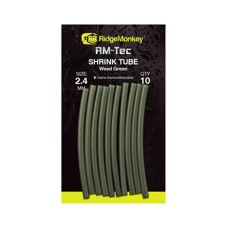 Shrink tube Ridge Monkey Verde 2,4 mm - Tienda Carpfishing