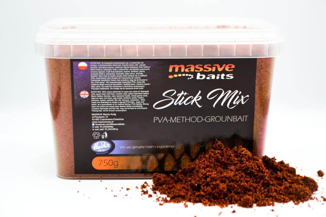Stick Mix Massive Baits Bolsena Squid 750 g - Tienda Carpfishing