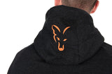 Sudadera Fox Collection LW Negra y Naranja de cremallera - Tienda Carpfishing
