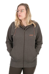 Sudadera Mujer Fox WC Zipped Verde - Tienda Carpfishing
