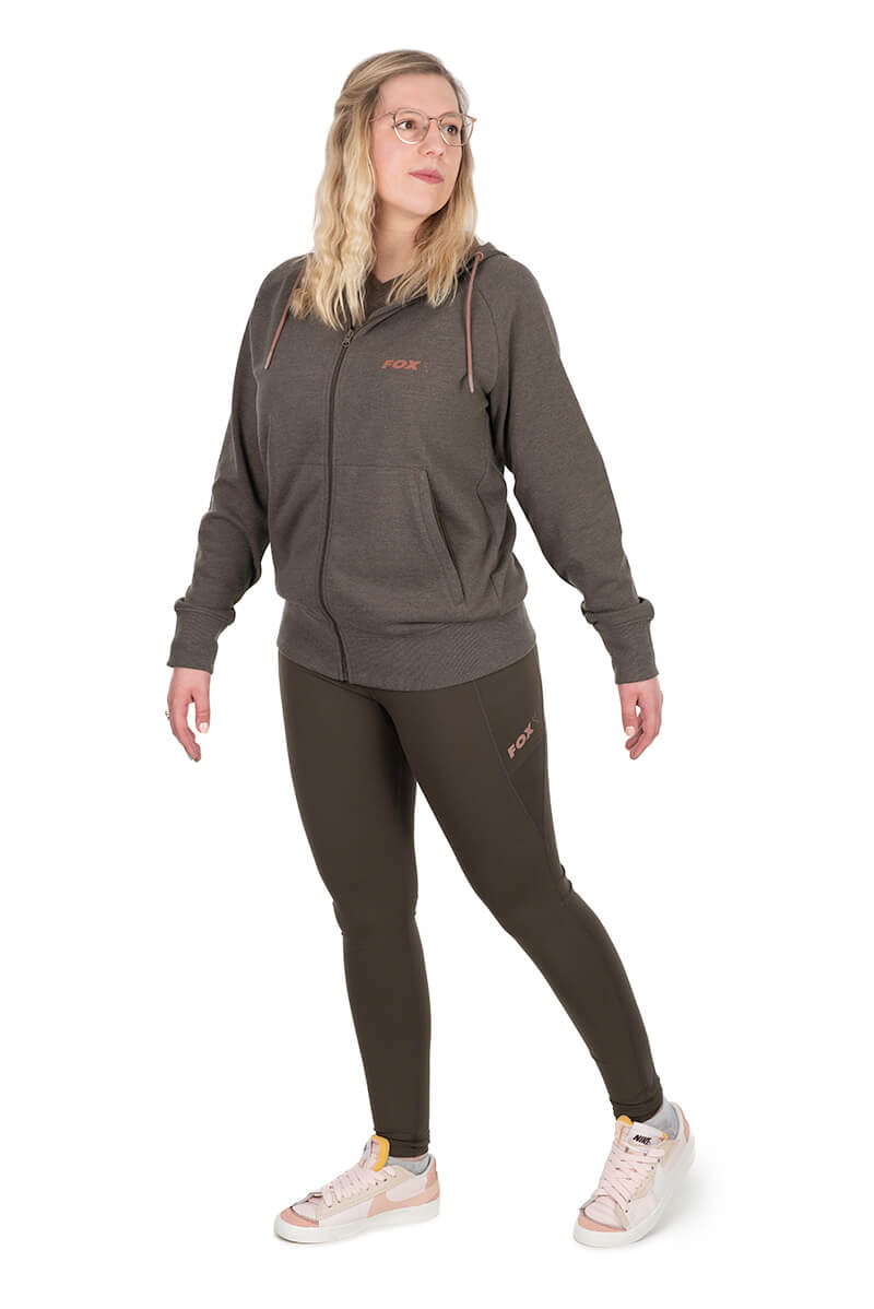 Sudadera Mujer Fox WC Zipped Verde - Tienda Carpfishing