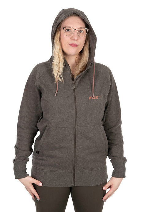 Sudadera Mujer Fox WC Zipped Verde - Tienda Carpfishing